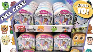 Unboxing FULL CASE Disney Doorables Series 10 Mini Peek Blind Bag Opening With Codes [upl. by Yhtamit746]