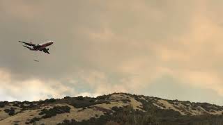 A KC 10 dropping fire retardant on El Dorado fire ￼ [upl. by Stryker]