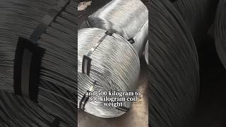 hot dipped galvanized wire coil for global export galvanizedwire wirefactory [upl. by Ahscrop]