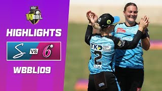 Adelaide Strikers v Sydney Sixers  WBBL09 [upl. by Mairam118]