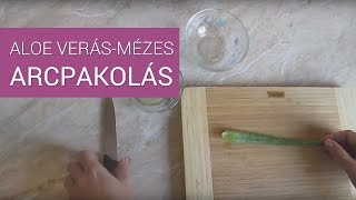 Aloe verásmézes arcpakolás a pattanások ellen [upl. by Araiek177]