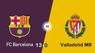 FC Barcelona Vs Valladolid MB Best Football First League Match ￼ [upl. by Dnalrag]