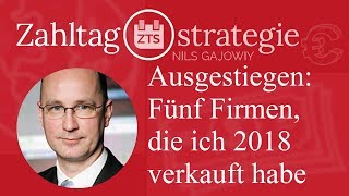 Ausgestiegen Fünf Firmen die ich 2018 verkauft habe [upl. by Tiphani]