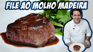 Como fazer FILE AO MOLHO MADEIRA  Escalope de Filet Mignon  Novatos na Cozinha [upl. by Zevahc695]