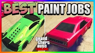 GTA 5 Online Best Secret quotMODDEDquot Rare Paint Jobs Vice City amp Slimy Green GTA 5 Paint Jobs 167 [upl. by Girand]