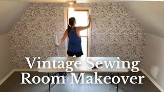 Tackling Big Projects  Vintage Farmhouse Sewing Room Transformation  Thrifty DIY Makeover [upl. by Arella]