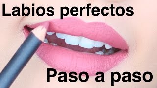 Labios perfectos PASO A PASO para PRINCIPIANTES [upl. by Lundeen]