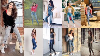 Stylish Top jeans poses for girls  Looking girls with jeans fashion  New poses for girls [upl. by Pik]