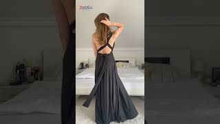 How to wear a convertible infinity dress tutorialsInfinityDresscom bridalsquad bridesmaid [upl. by Eissed578]