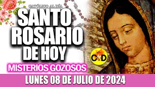 EL SANTO ROSARIO DE HOY LUNES 08 DE JULIO de 2024 MISTERIOS GOZOSOS EL SANTO ROSARIO MARIA [upl. by Naneik]