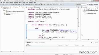 java tutorial Using Buffered Streams [upl. by Ryter]