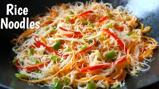 Rice Noodles and Vegetables Stir fry  Easy Rice Noodles Recipe Pancit [upl. by Augustina468]