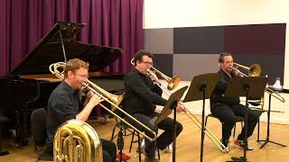 Suite for Three Trombones Mvmt 3 by David Mecionis  Skyline Bones New Music Workshop 24 [upl. by Kahlil]