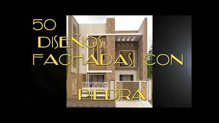 quot50 FAchADAS DE PieDRA BONITAS quot fachadas con piedra casas un piso dos pisos edificios condominio [upl. by Lzeil]