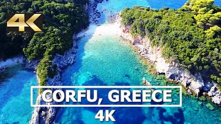 Corfu Greece 4K Drone [upl. by Ardnola139]