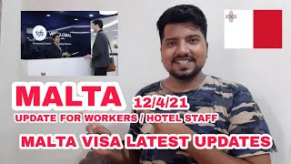 MALTA Visa New Update  Malta update for workers  Vfs malta open in India  lockdown in malta [upl. by Maidel797]