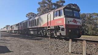 3AM9 SCT Freighter CSRSCTCF Penfield SA to Laverton VIC 1725 191124 Great Western VIC [upl. by Salbu484]