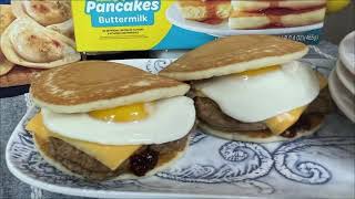 Ultimate Pancake Breakfast Sandwich with Chipotle Maple Syrup [upl. by Tiram]