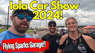 Iola Car Show 2024 With Flying Sparks Garage [upl. by Thackeray]