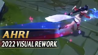 AHRI VISUAL UPDATE REWORK 2022  League of Legends [upl. by Cirdahc223]