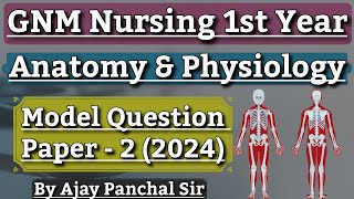 Anatomy and Physiology Gnm 1st Year Question Paper 2024  Anatomy and Physiology Question Paper [upl. by Theta]