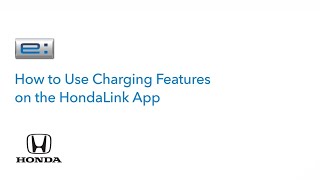 Honda Prologue  Using HondaLink App Charging Features [upl. by Ilenna]