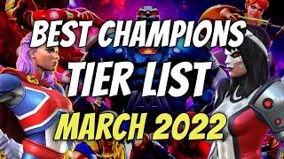 MCOC Tier List March 2022  Best Champions Tier List  Marvel Contest of Champions [upl. by Armilla]