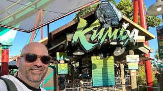 Busch Gardens Tampa POV Kumba Scorpion amp Falcons Fury [upl. by Karissa]