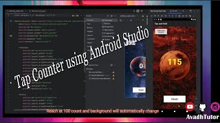 tap counter using android studio  how to create tap counter  code by karan ramani  avadh tutor [upl. by Aimee192]