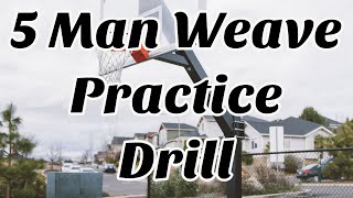 5 Man Weave Basketball Practice Drill [upl. by Sammer]