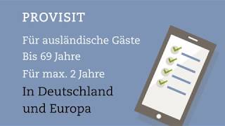 PROVISIT  Versicherung für ausländische Gäste in Deutschland und Europa [upl. by Burtie]