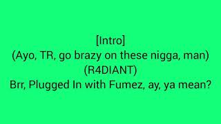 Buni Plugged In WFumez The Engineer Lyrics Video [upl. by Meadow]