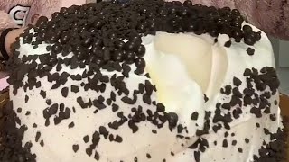 ASMR OREO Cream Cake Eating Mukbang Oreo Chunks Eating [upl. by Pomfret]