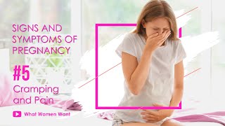 5 Cramping and Pain Symptoms of Pregnancy in First Month  Pregnancy Symptoms by Week [upl. by Yrekaz697]