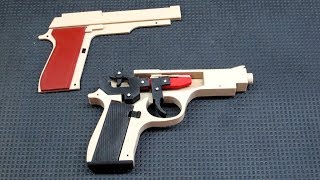 3D Printed Rubber Band Gun  Making It Work [upl. by Linnie]