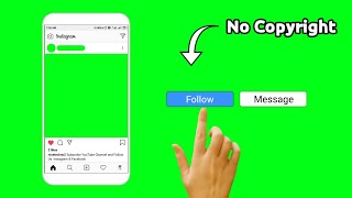 No Copyright Instagram follow intro  Green Screen  Nice Techno🔥 [upl. by Cirdek]