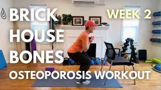 Brick House Bones Week 2 BEST Exercises for Osteoporosis [upl. by Ricarda]