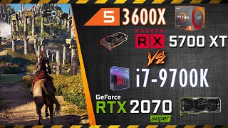 R5 3600X  RX 5700XT vs i79700K  RTX 2070 Super  AC Odessey Gaming Benchmark Comparison [upl. by Lady]