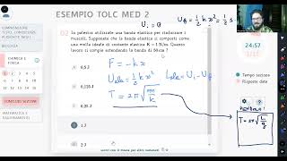 MEDICINA 2022 n 50  Esempio TOLC MED 2  In palestra utilizzate una banda elastica per rinforzar… [upl. by Cacia]