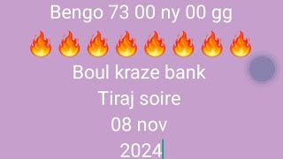 biw biw 3lo 🔥 boul kraze bank tiraj soire 08 nov 2024 ny fl gg 💯💯💯 [upl. by Adnawat]