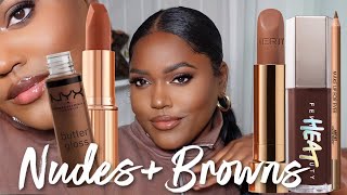 The BEST nude lipsticks and how to make them work for you  ALI ANDREEA [upl. by Carrew743]