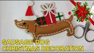 DACHSHUND Make Your Own Christmas Decoration Tutorial  Easy Christmas Crafts  5 minute crafts [upl. by Coretta305]