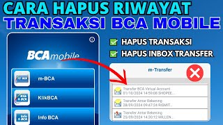 Cara Hapus Riwayat Transaksi BCA Mobile Terbaru [upl. by Teodor]