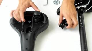 How to mount your new bike saddle by Bikeroo [upl. by Ranchod]