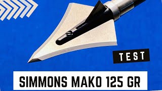 SIMMONS MAKO 125 gr Broadhead Test [upl. by Endys676]