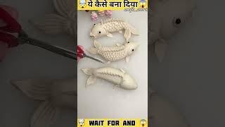 How to make fish 🤣😊 mini wood toywood working art skill wood  hand craft shorts [upl. by Keslie]