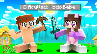 PASAMOS POR PRIMERA VEZ MINECRAFT en DIFÍCULTAD BEBÉ 🍼😱 con SILVIOGAMER Y PANCRACIO [upl. by Aiksa90]