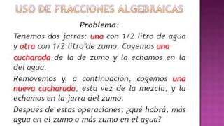 Una aplicación de las fracciones algebraicas [upl. by Nidya363]