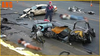 Tragic 100 Shocking And Devastating of Idiots In Cars And Road Rage Filmed Second Before Disaster [upl. by Cooperstein]