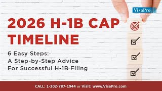 H1B Visa 2026 Timeline for Successful H1B Filing [upl. by Pegg]